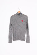 PLAY Comme Des Garcons Womens Grey Top Size M