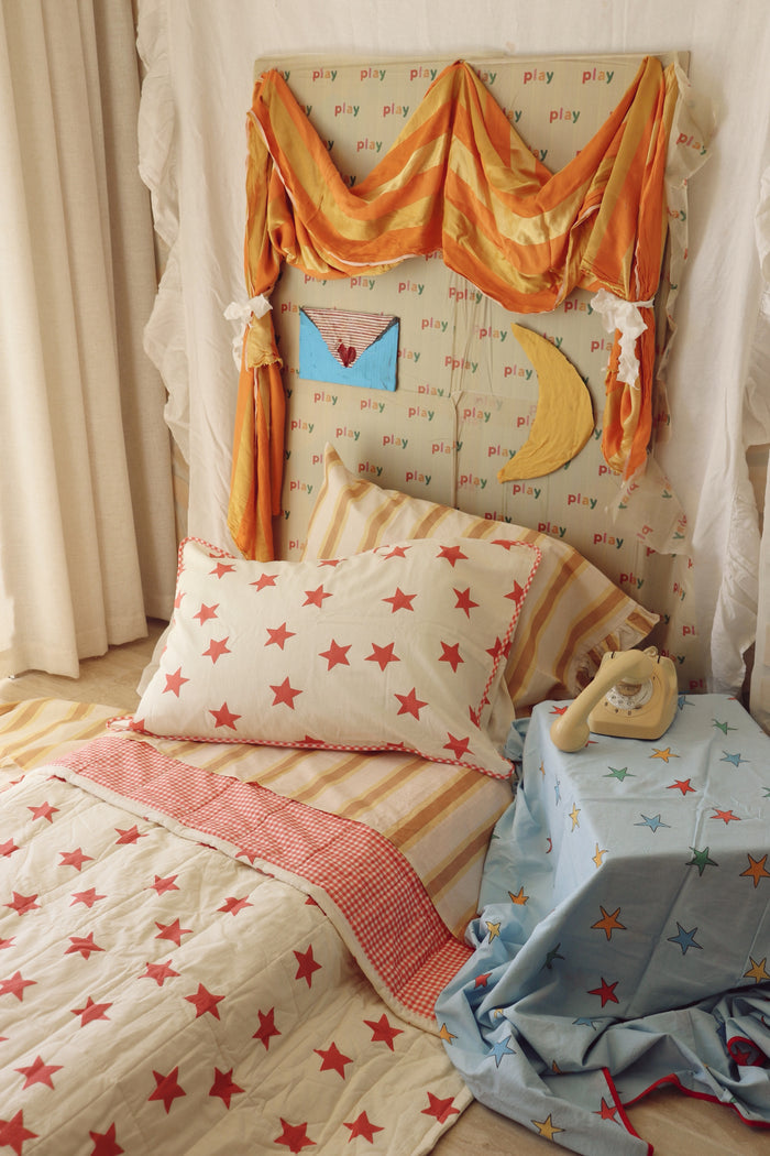 Play Stripe Frill Sheet Set