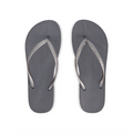 Playa Haven't the Foggiest beach flip flop waterproof sandal with toe pillow, arch support and toe post anchor in silver grey