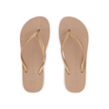 Playa Tequila Sunrise beach flip flop waterproof sandal with toe pillow, arch support and toe post anchor in gold