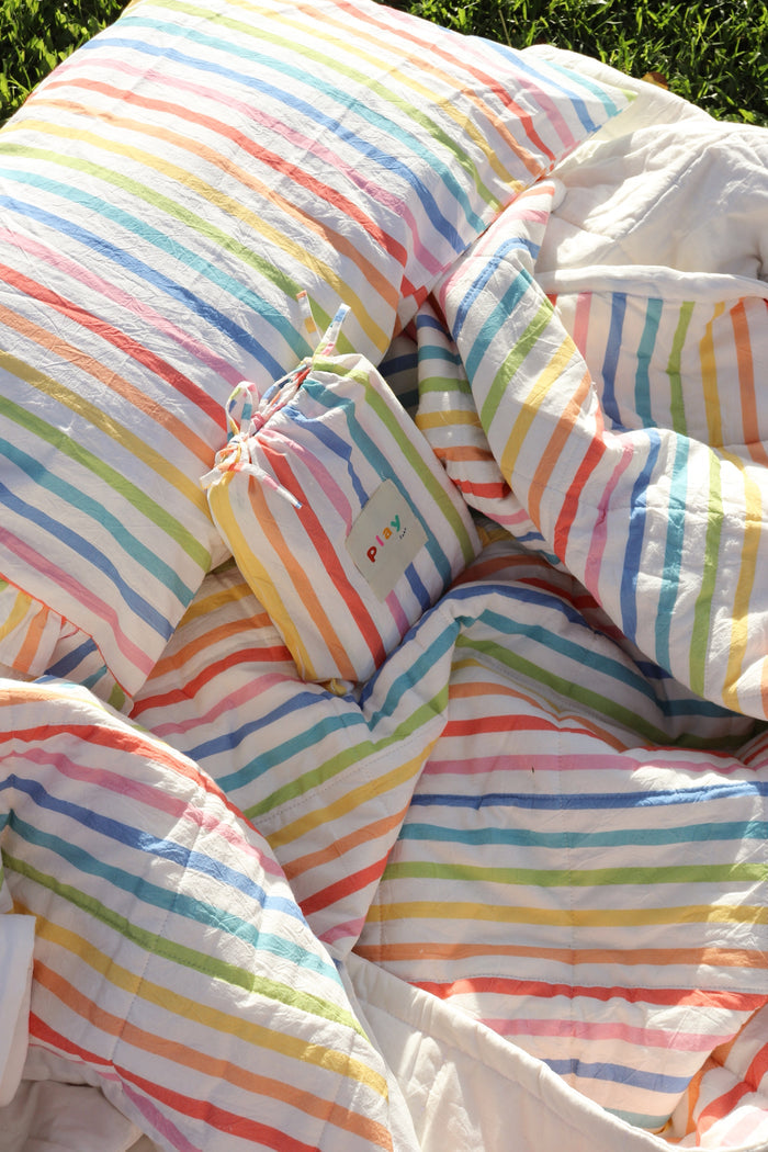Playground Stripe Frill Sheet Set