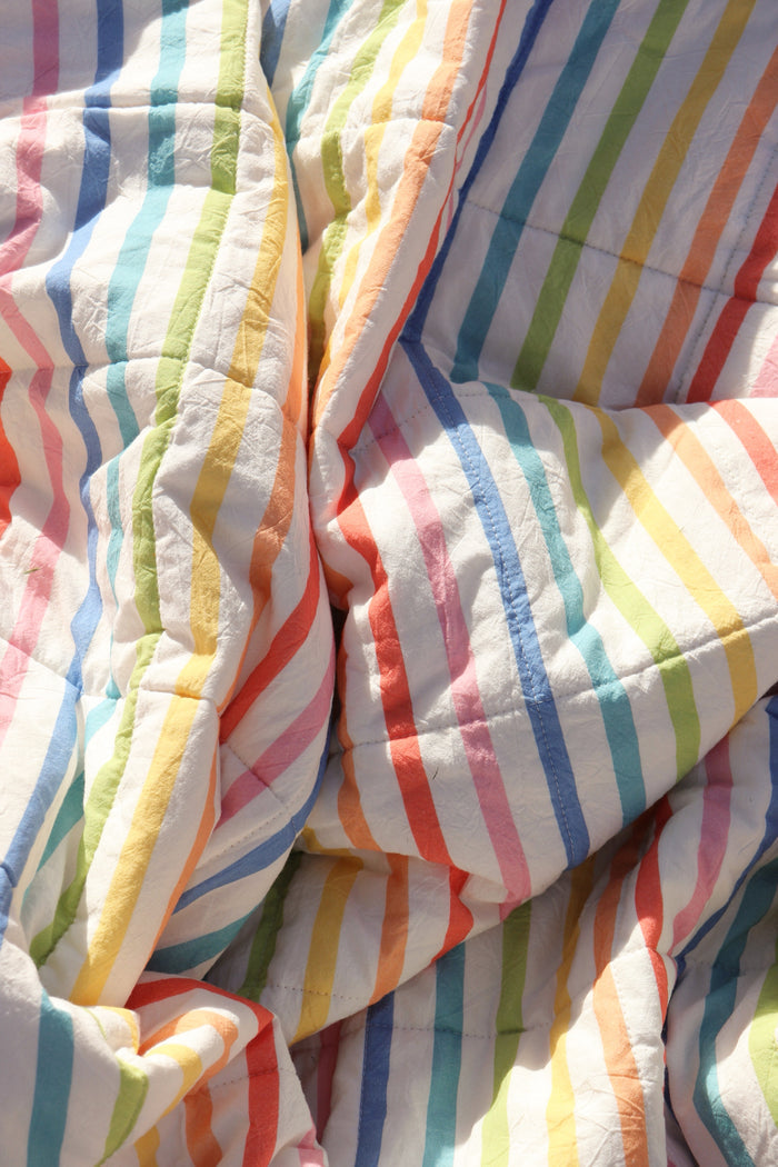 Playground Stripe Reversible Quilt