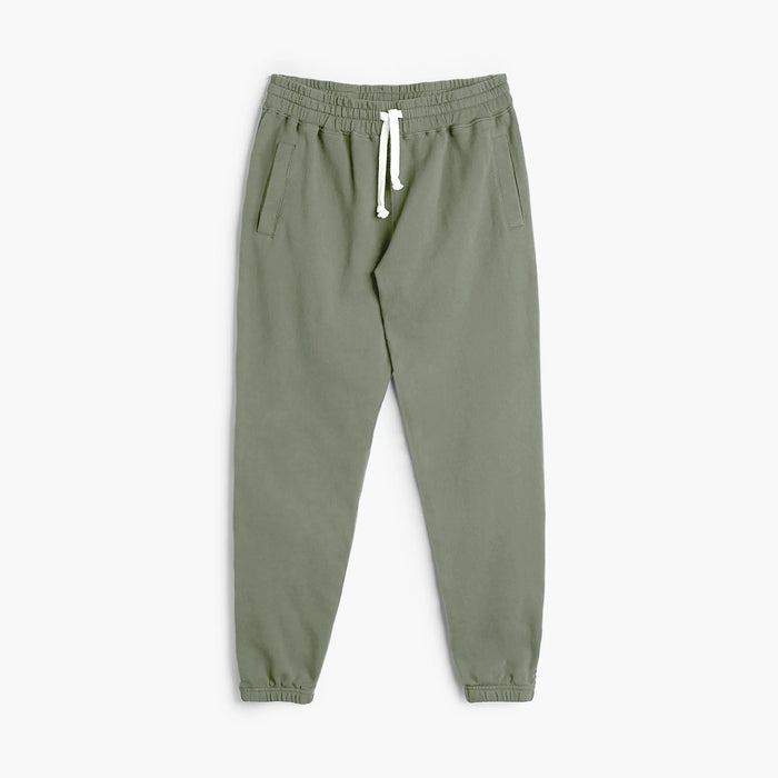 Plush Joggers - 100% GOTS Certified Organic Cotton Adult Sweatpants - Thyme - Teens and Adults - Made in Canada - mini mioche
