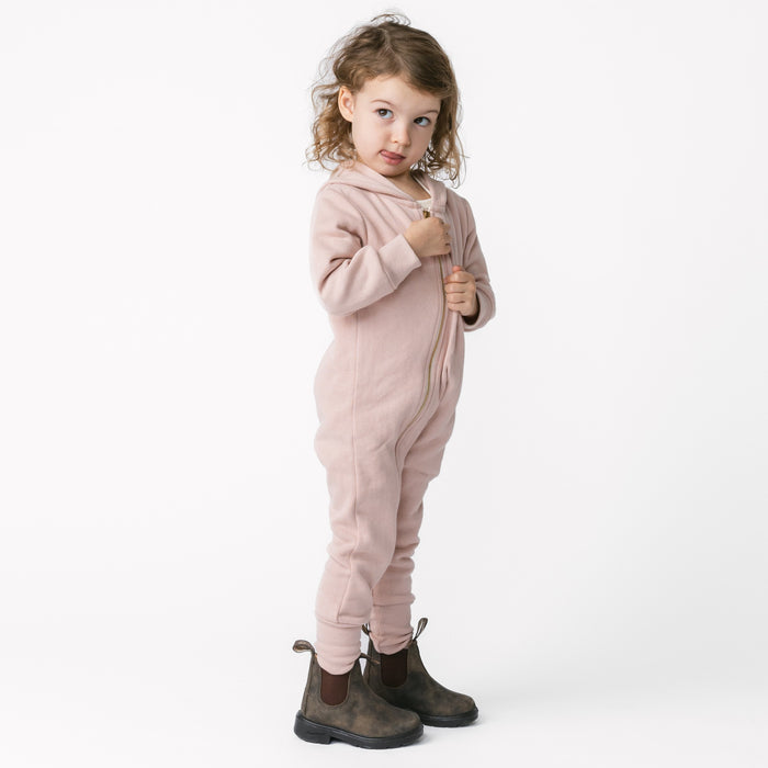 Plush Biker Romper - 100% Organic Cotton Baby and Kids Rompers - Blossom - Made in Canada - Babies Toddlers and Kids - mini mioche