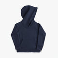 Plush Kanga Hoodie - 100% GOTS Certified Organic Cotton Fleece Hoodies - Navy - Toddlers Kids Tweens and Teens - Made in Canada - mini mioche