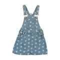 Printed Denim Floral Overall Jumper