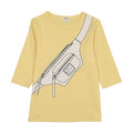 Printed Fanny Pack 3/4 Sleeve Cotton T-Shirt - Girl