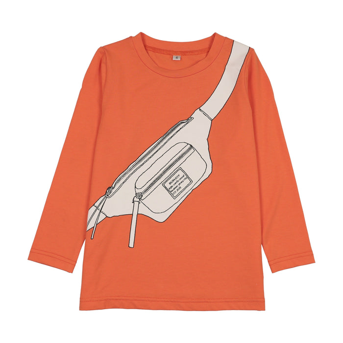 Printed Fanny Pack 3/4 Sleeve Cotton T-Shirt - Girl