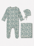 Printed Velour Floral Layette Set