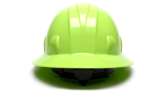 Pyramex Hi Vis Lime SL Full Brim 4 Pt Ratchet Suspension HP24131
