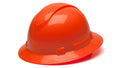 Pyramex Hi Vis Orange Ridgeline Full Brim 4 Pt Ratchet Suspension HP54141