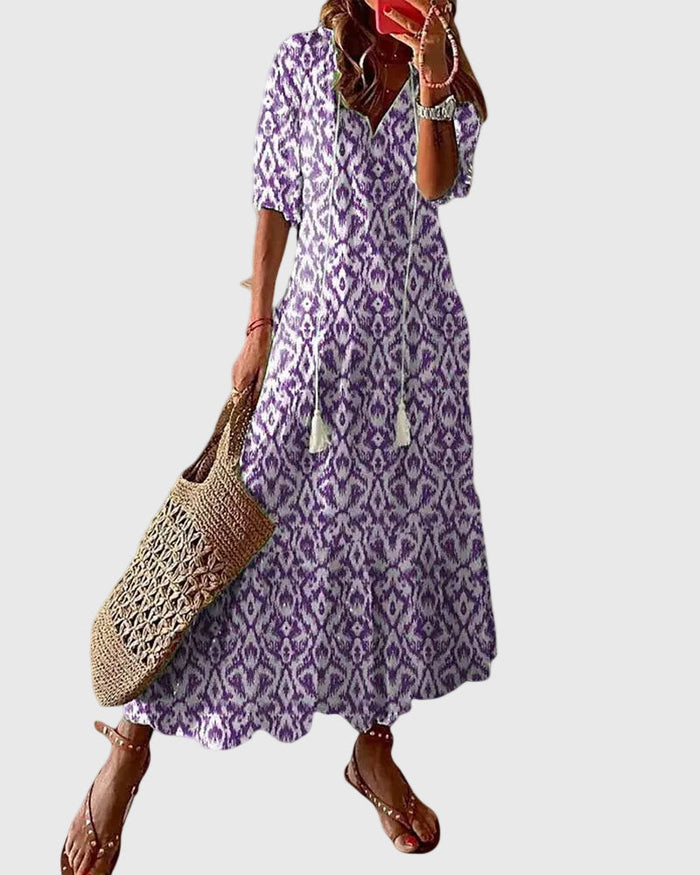 Ramona | Boho Vintage Summer Maxi Dress