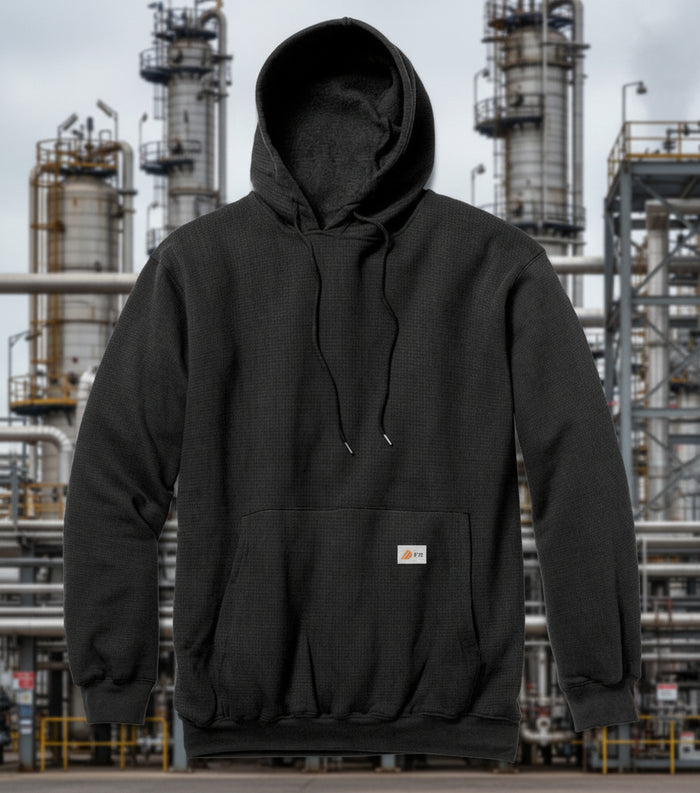 Rasco FR Black FR Polartec Pullover Hoodie FR2102UBK