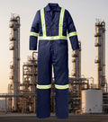 Rasco Navy Blue Premium FR Coverall w/ 2" CSA Reflective Tape FR3305NV