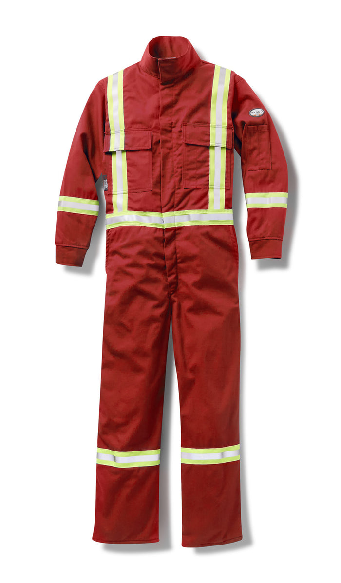 Red Premium FR 88/12 Coverall w/ 2" CSA Reflective Tape FR3305RD