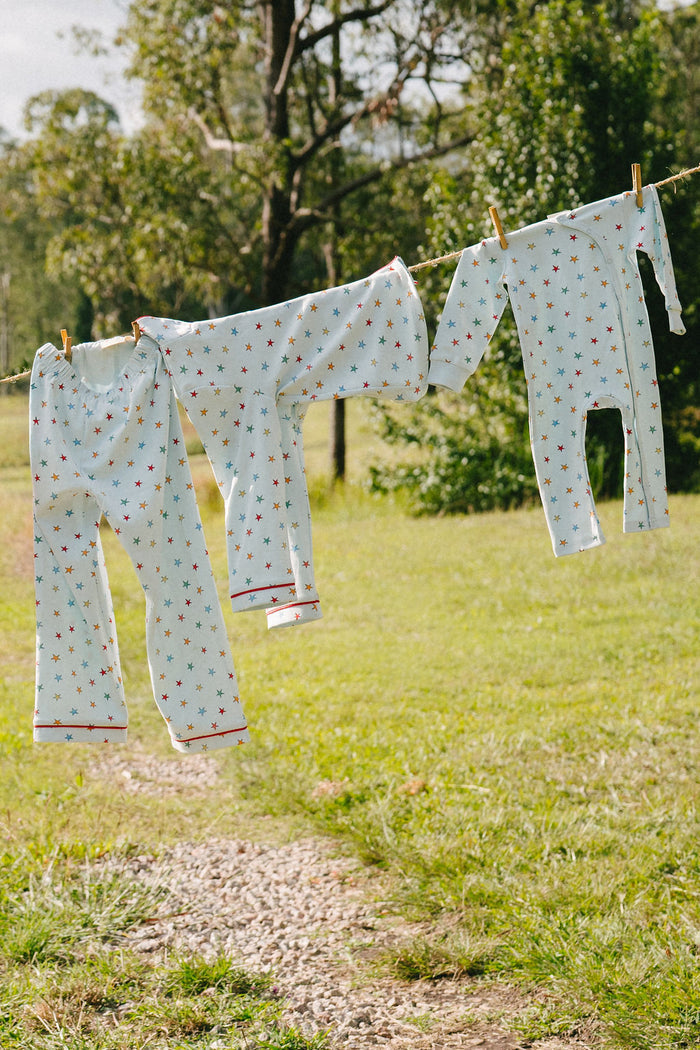 Retro Star Sleep Romper