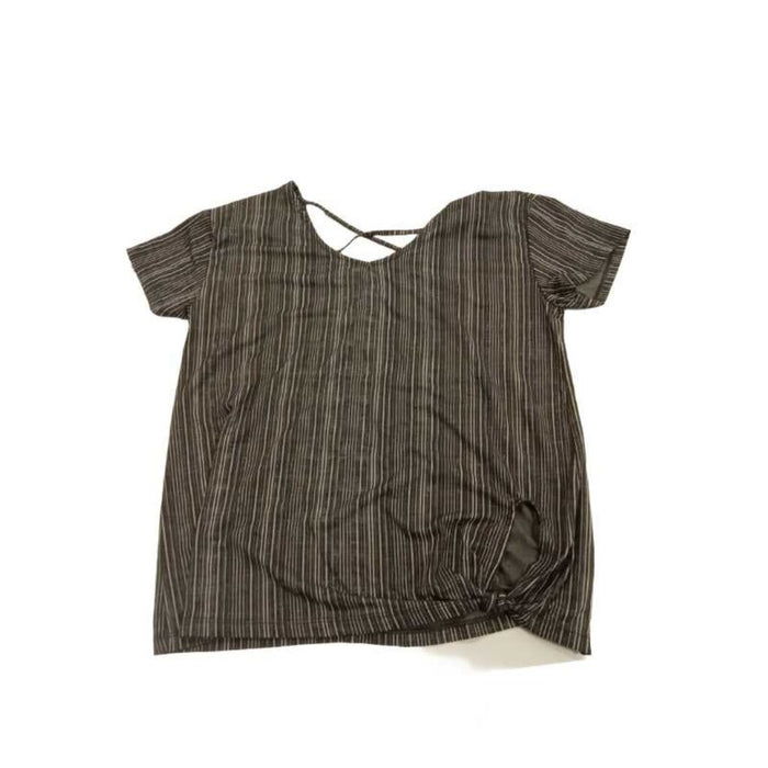 Ribbed Short Sleeve T Shirt