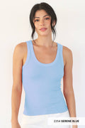 Ribbed Tank Blue