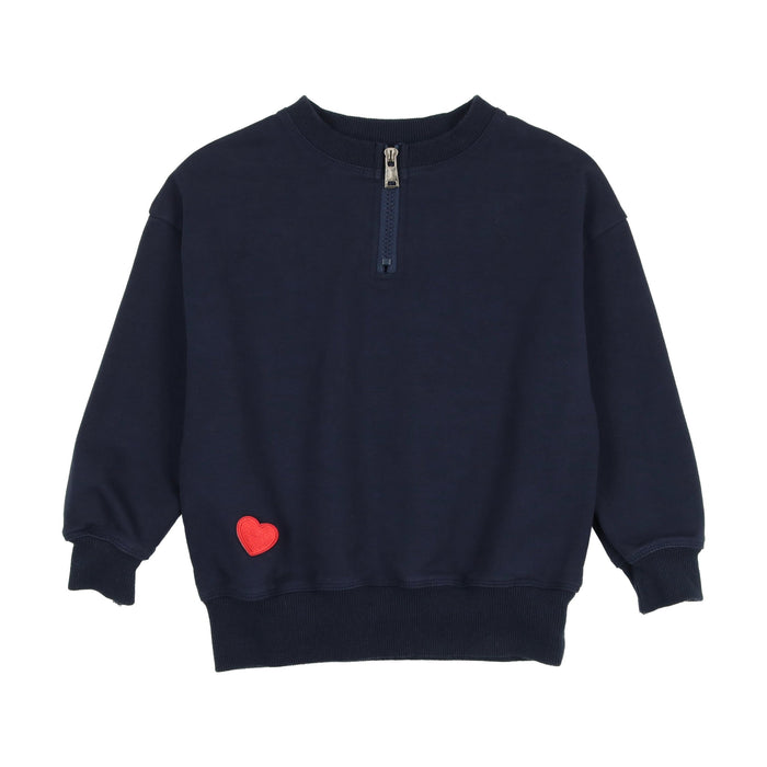 Ribbed Velour Sweatshirt Girls