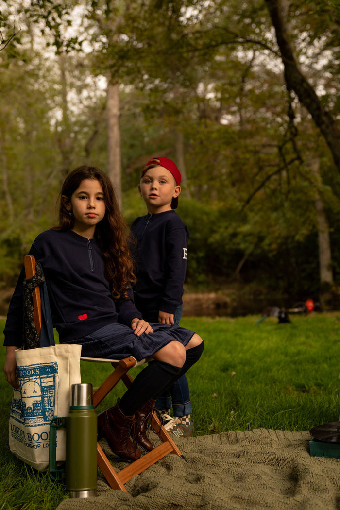 Ribbed Velour Sweatshirt Girls