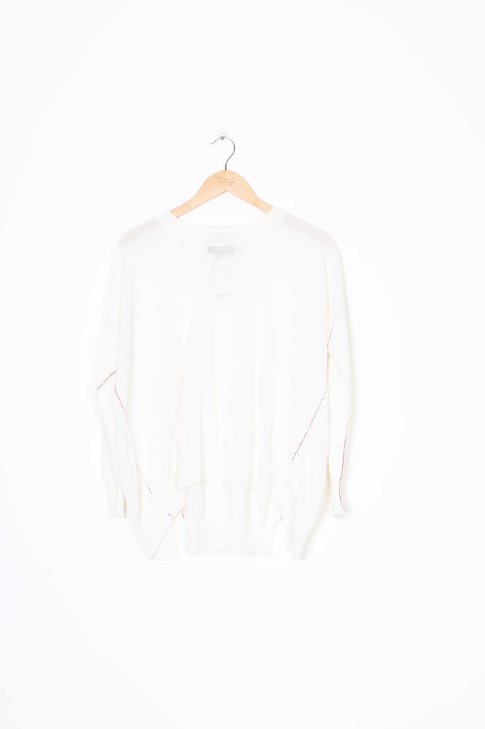 Ricochet Womens White Top Size S