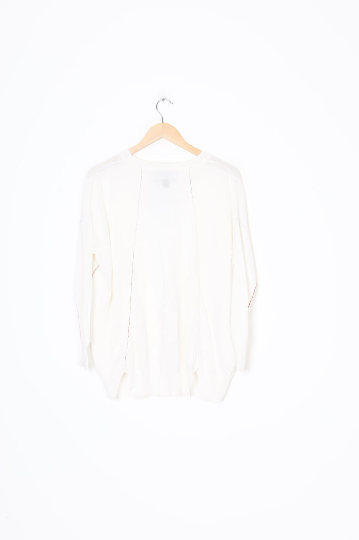 Ricochet Womens White Top Size S