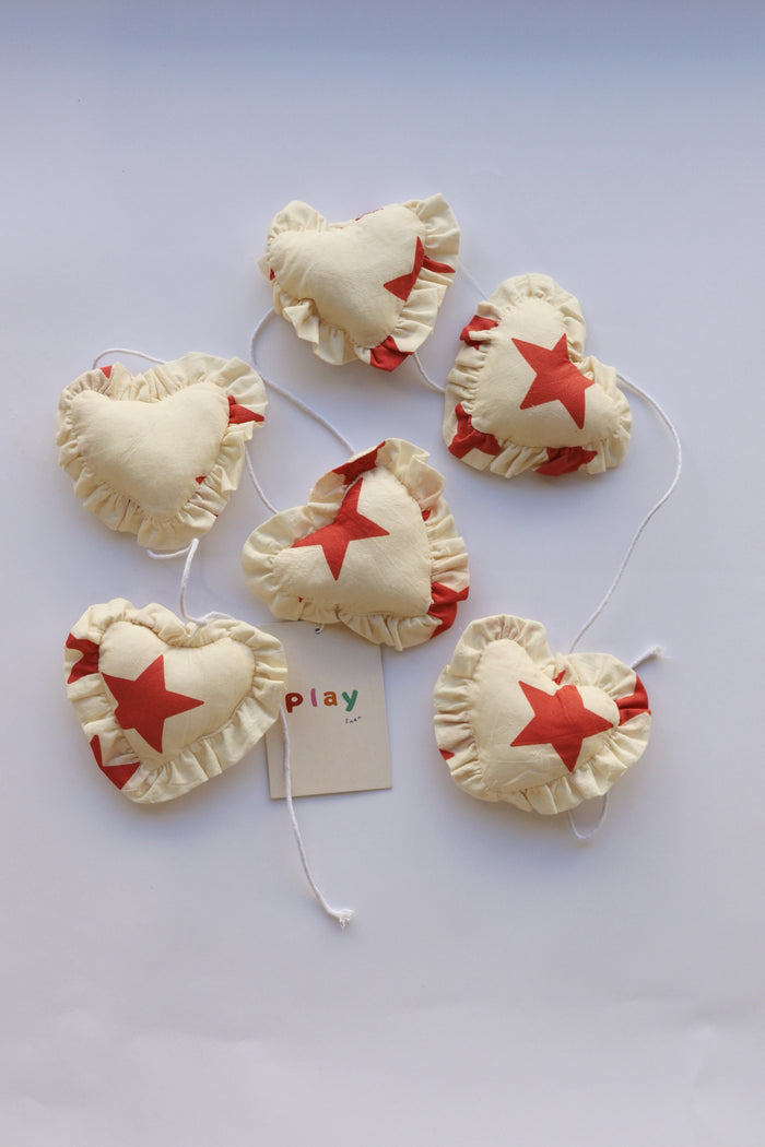 Rocket Star Frill Heart Garland