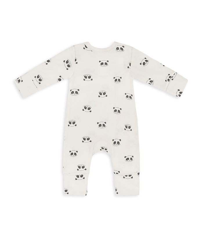 Romper Viscose from Bamboo Cream Sleepy Pandas