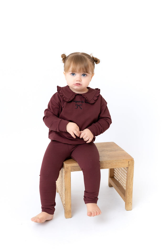 Ruffle Collar Sweatset - Girls