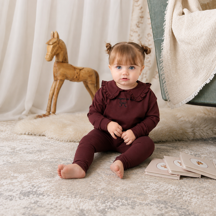 Ruffle Collar Sweatshirt - Girls