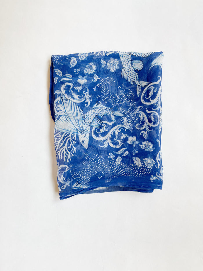 Sahila Scarf, Indigo