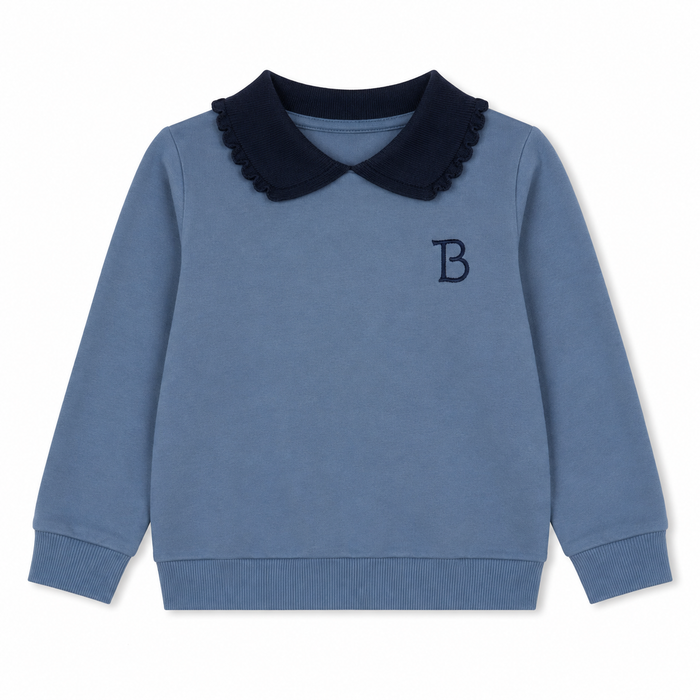 Sailor Collar Sweatshirt - Girls