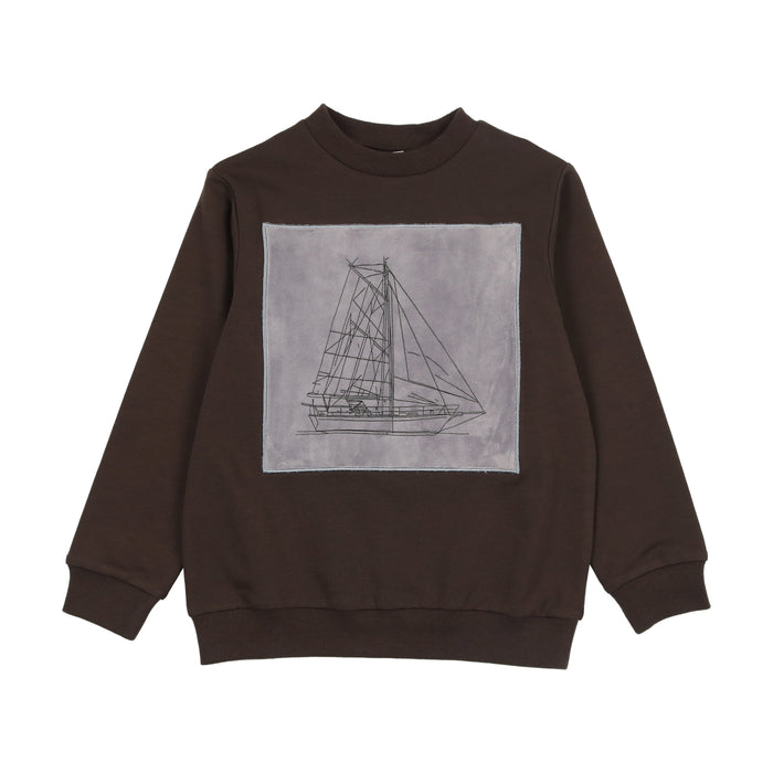 Sailor Velour Patch Top