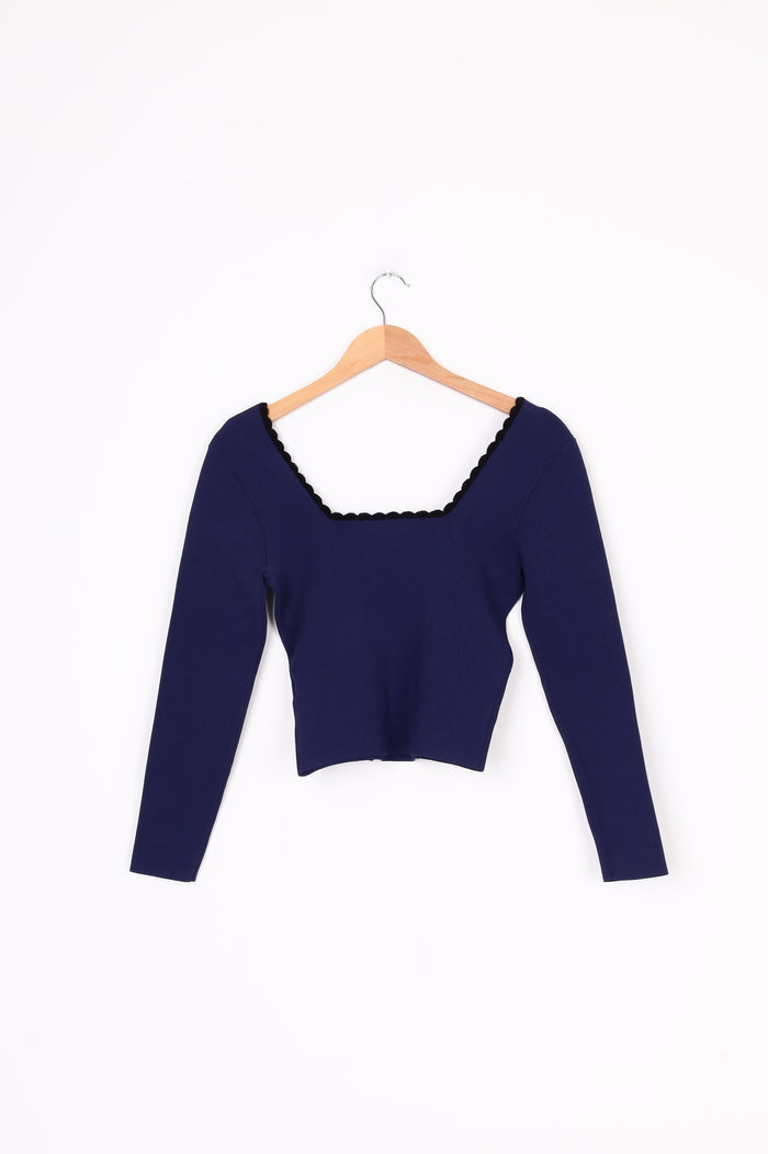 Sandro Womens Blue Top Size S