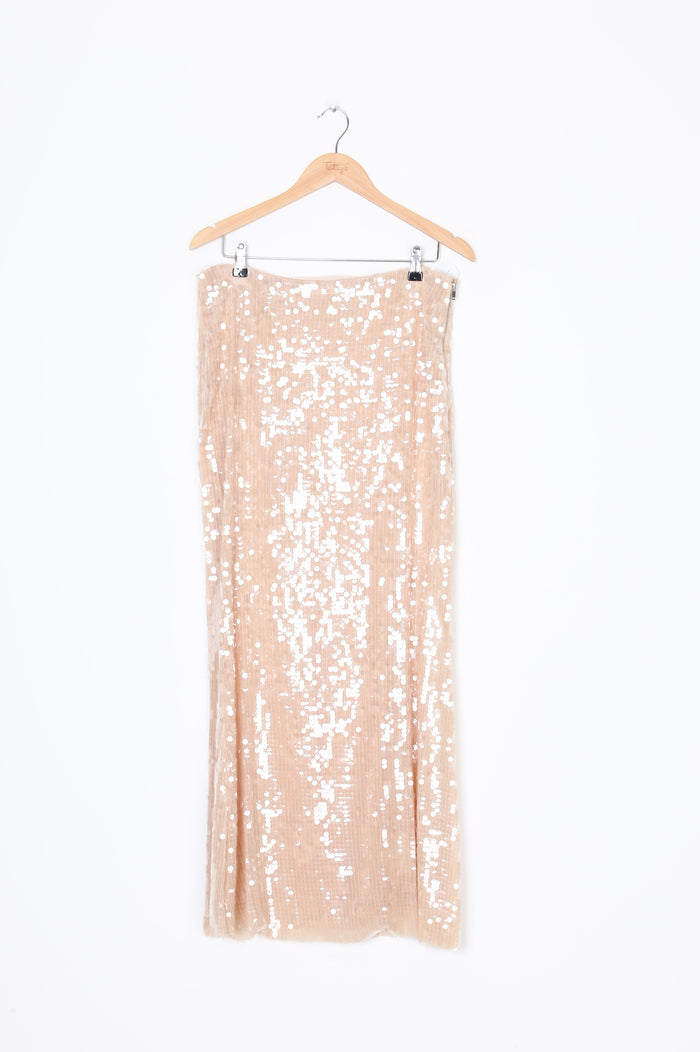 Sass & Bide Womens Cream Maxi Skirt Size 10