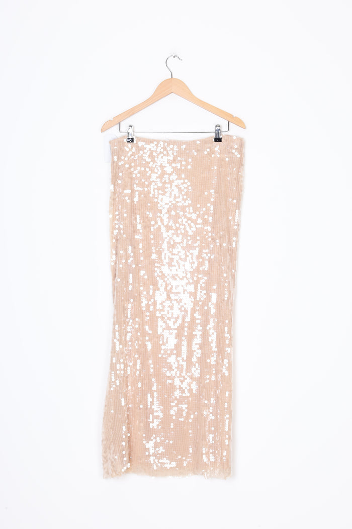 Sass & Bide Womens Cream Maxi Skirt Size 10