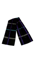 Scarf: Black/Purple/Teal