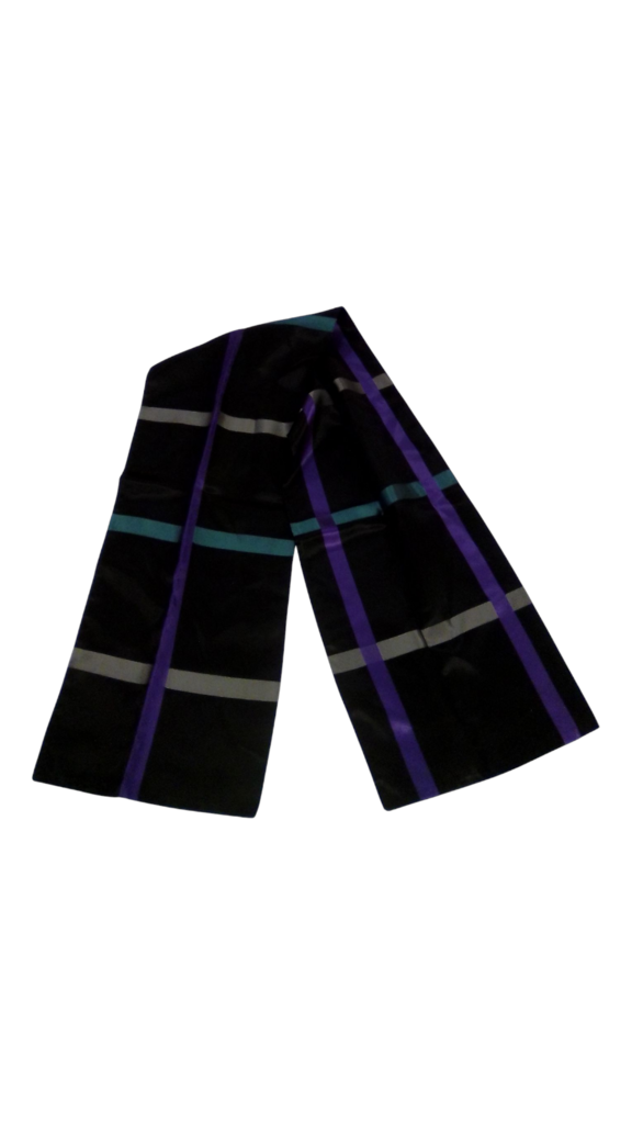 Scarf: Black/Purple/Teal