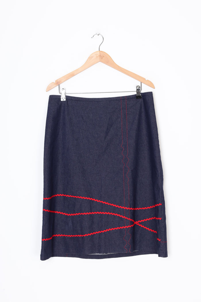 Scintilla (Made in NZ) Womens Blue Skirt Size 16