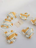 Sea Stripe Frill Heart Garland