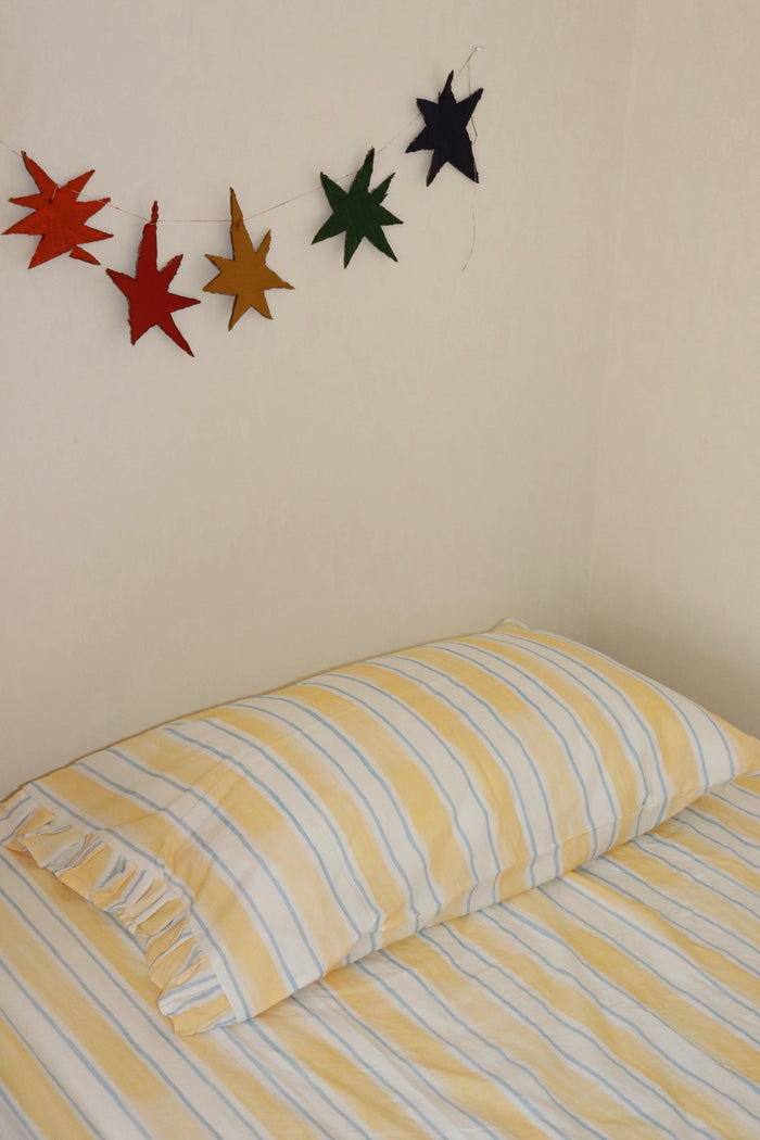 Sea Stripe Frill Pillowcase