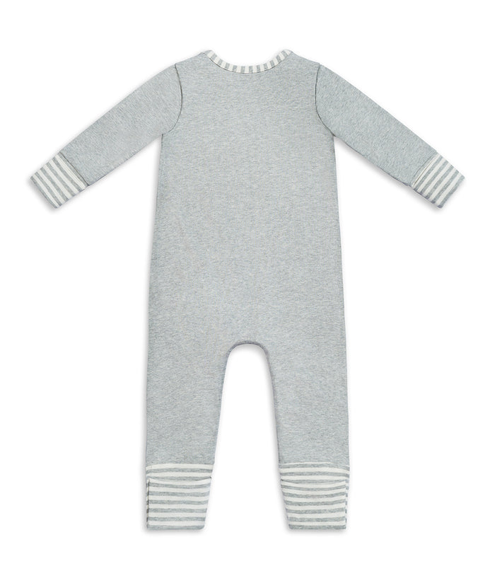 Self-Soothing Footless Romper Cotton Orange Lyric The Fox™