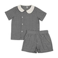 Shabbos Plaid 2 Piece Shorts Set - Boy
