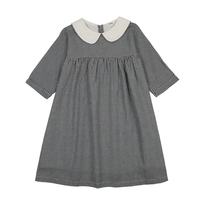 Shabbos Plaid 3/4 Sleeve Dress