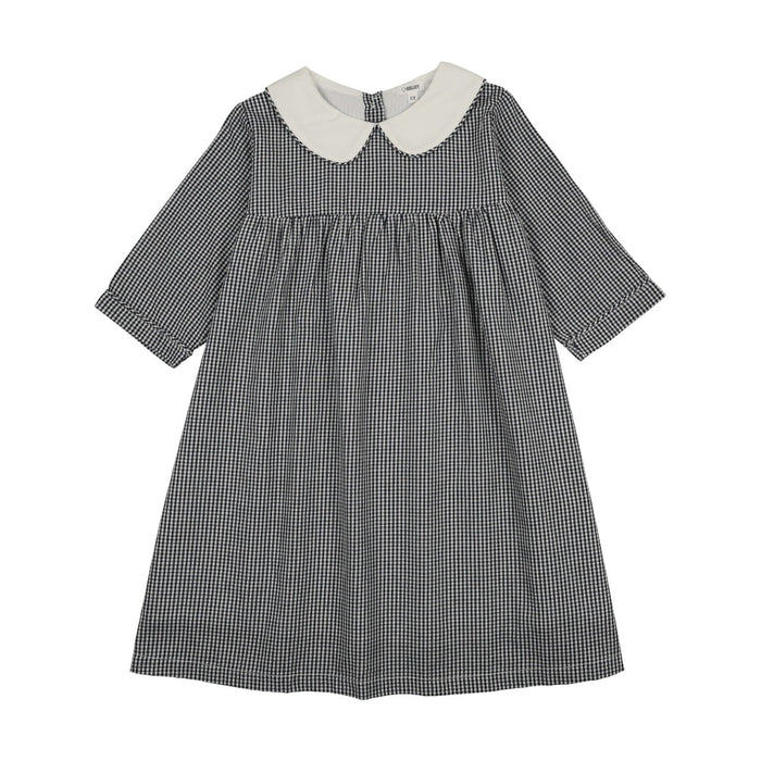 Shabbos Plaid 3/4 Sleeve Dress