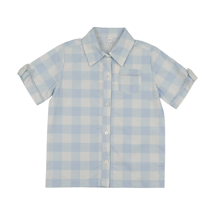 Shabbos Plaid Short Sleeve Shabbos Shirt - Boy