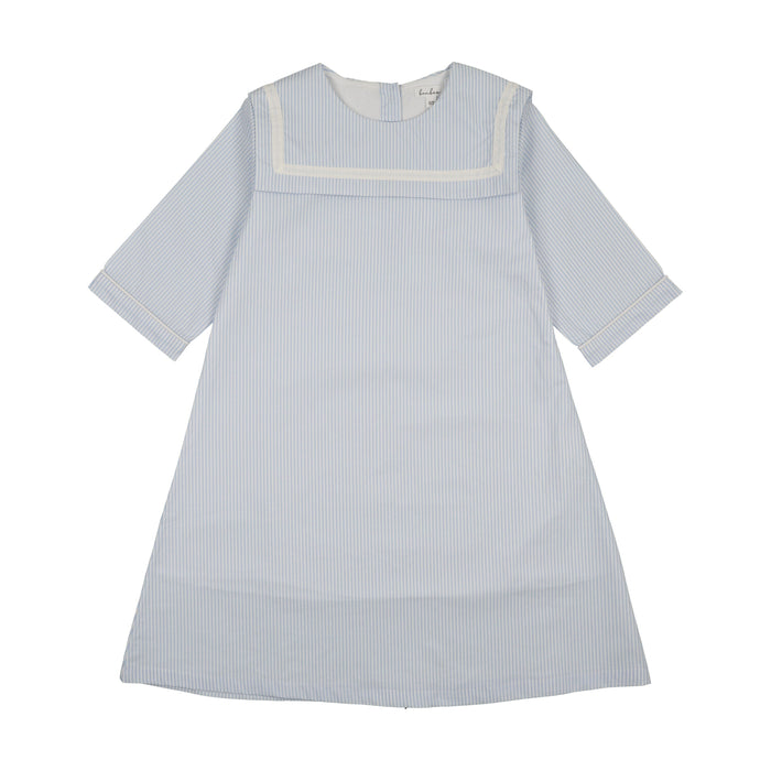 Shabbos Sailor Stripe 3/4 Sleeve Dress