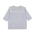 Shabbos Sailor Stripe Peter Pan Shabbos Shirt - Girl