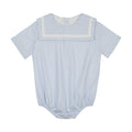 Shabbos Sailor Stripe Romper - Boy