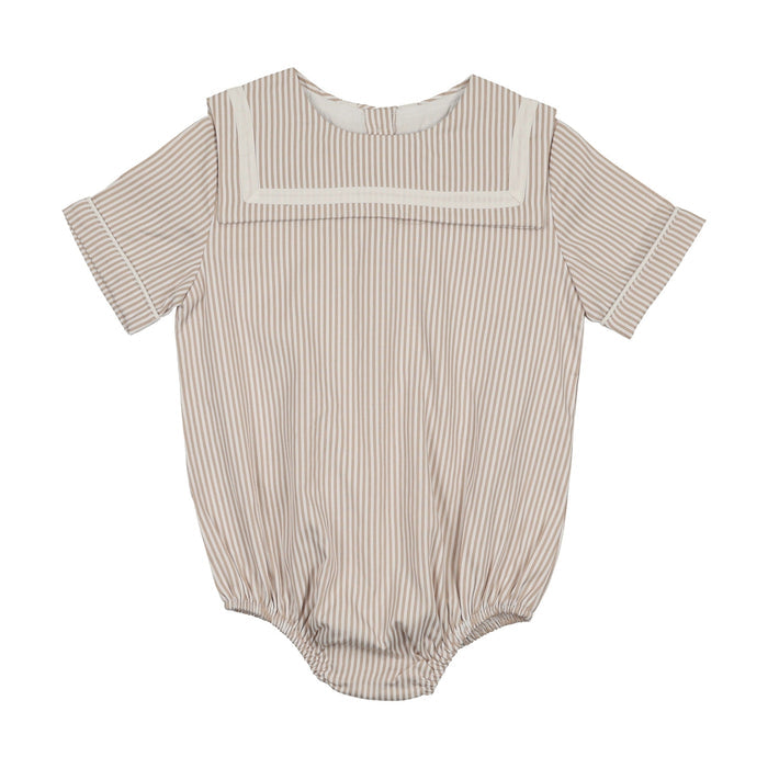 Shabbos Sailor Stripe Romper - Boy